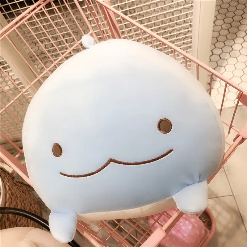 Синий Большой размер, высокое качество, Sumikko Gurashi San-X уголок, био игрушка, милые куклы для детей, мягкий пуховик, хлопок, детские животные, домашний декор - Цвет: Синий