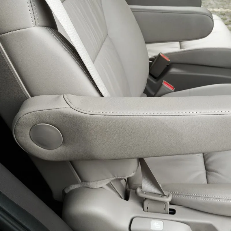 Middle Gray Для Honda Odyssey микрофибра кожа передняя/средняя пара сиденье подлокотник ручка защитный чехол - Название цвета: Middle Gray