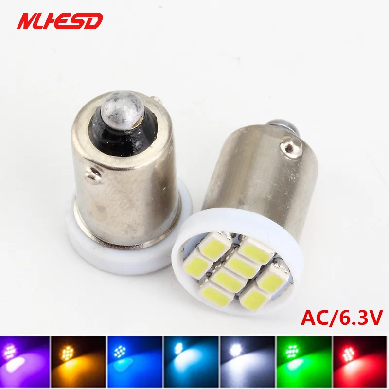 100 шт. BA9S 8 SMD 1206 светодиодный не полярности анти мерцание переменного тока с источником питания от