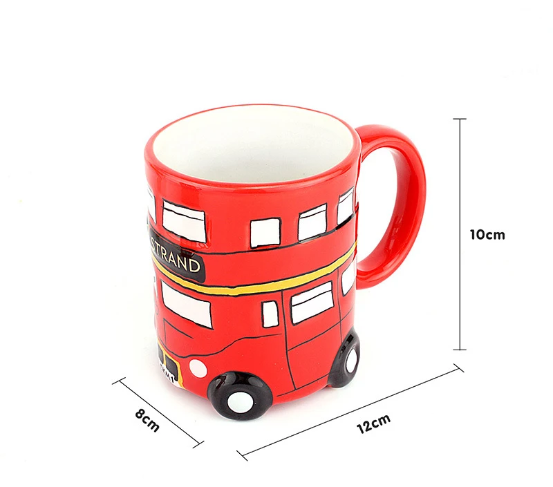 Керамическая кружка для кофе с автобусом чашка воды молока чая завтрак лучший