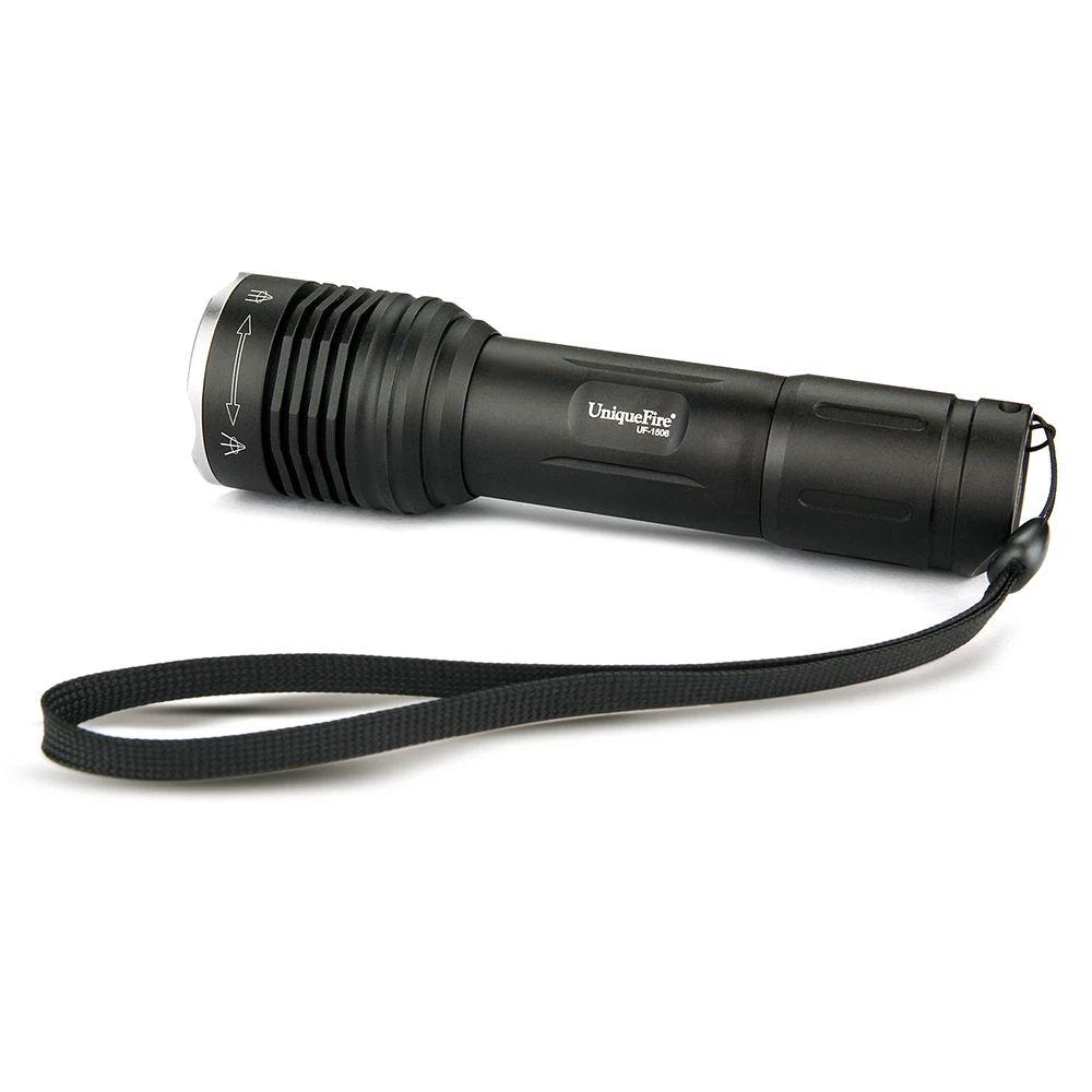 UniqueFire ИК светодиодный фонарик UF-1506-4715S-850nm 3 режима ночного видения Инфракрасный фонарь, водонепроницаемая лампа на 18650 батареи