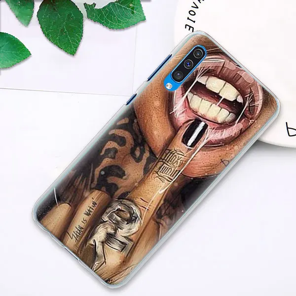 Чехлы для телефона с сексуальным рукавом и татуировкой для Samsung Galaxy A30 A50 A70 A80 A6 A8+ A7 A9 M10 M30 PC жесткий чехол - Цвет: 15