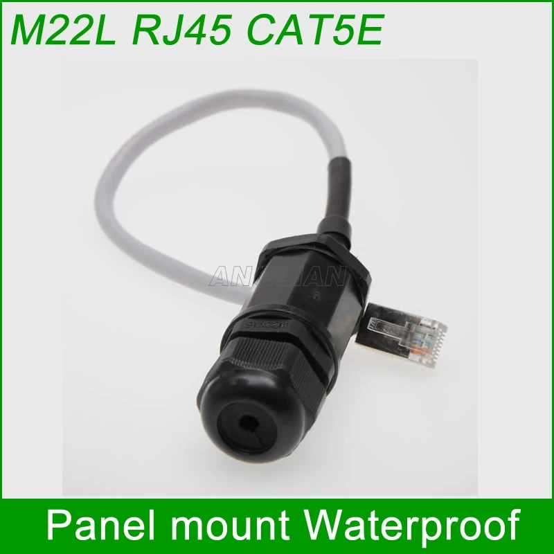 M22 Ethernet LAN RJ45 водонепроницаемый штекер 25 см кабель IP67 ЗАЩИТА открытый AP box