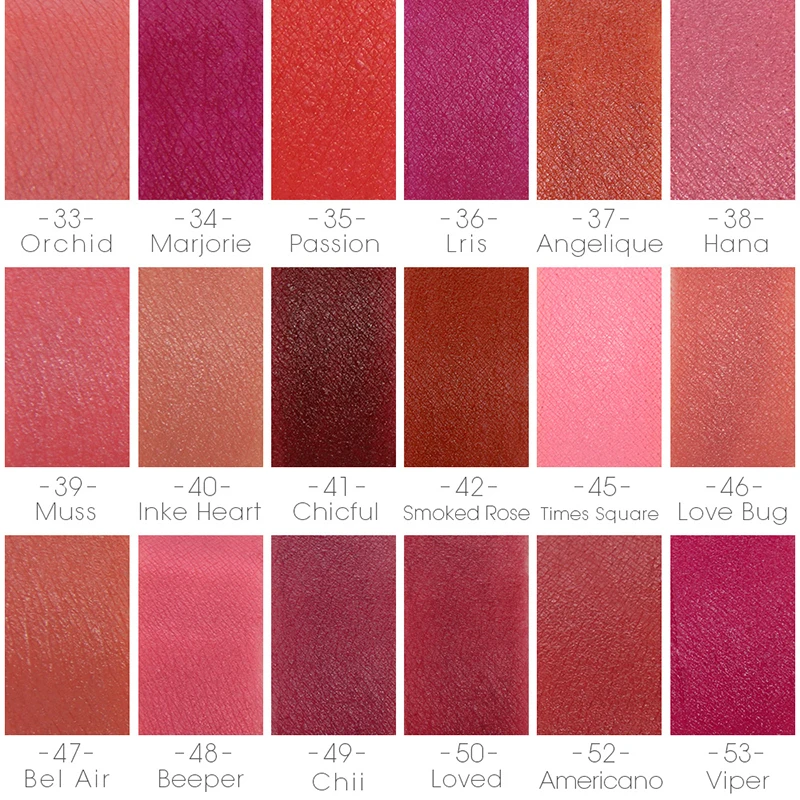 Матовая губная помада MISS ROSE телесного цвета водостойкая Увлажняющая 18 цветов s