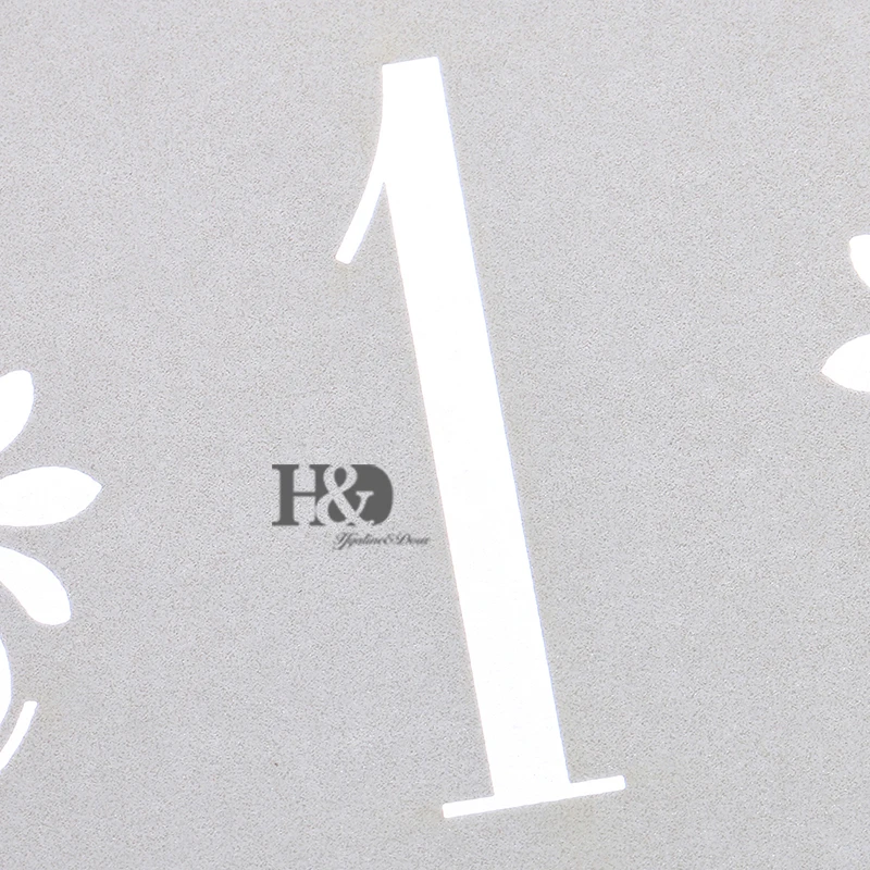 10 шт./компл. пустые кружевные настольные карты цвета слоновой кости с номером от 1