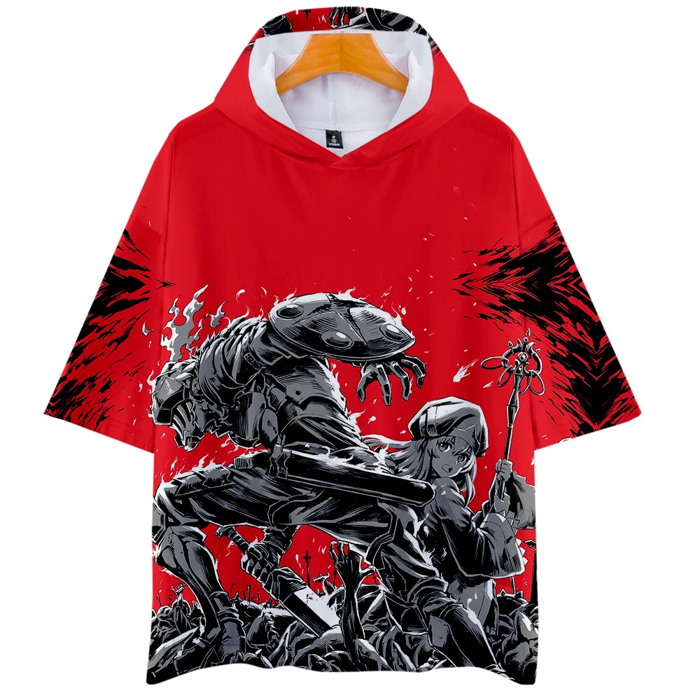 Goblin Slayer/Одежда толстовка Лидер продаж футболка с короткими рукавами и капюшоном