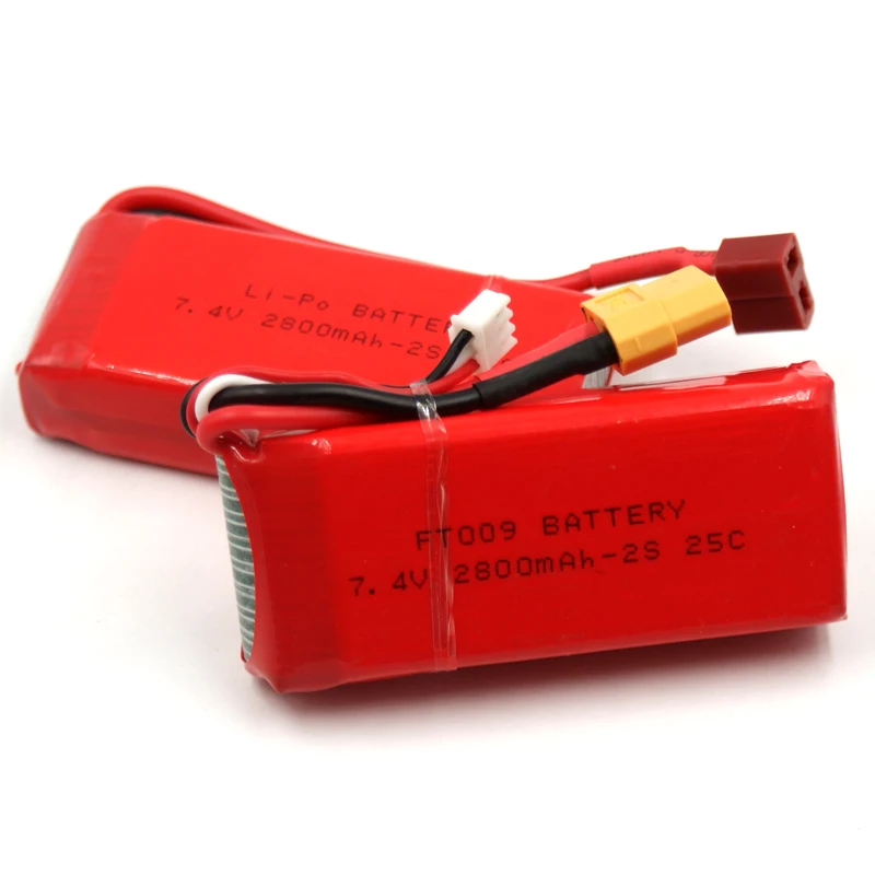 7 4 В 2800 мАч 25C 2 S RC LiPo батарея для FT009 жестокие самолет Quadrotor вертолет беспилотный