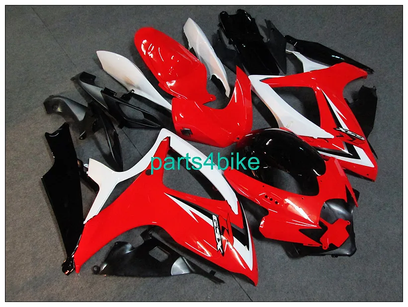 ABS Fairing For SUzuki GSXR600750 2006-2007 GSX R600/750 2006 2007 red red-R and white Black fairings | Автомобили и мотоциклы