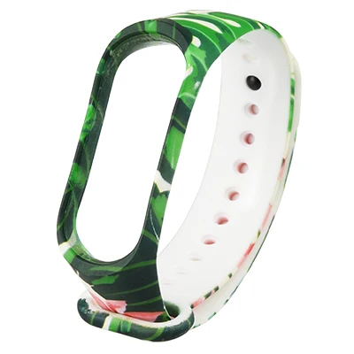 3 ALANGDUO аксессуары браслет ремешок для Xiao mi Band 3/4 цвета Флора кремний сменный ремешок для mi Band 3 для mi Band 4 ремешок - Цвет: 3