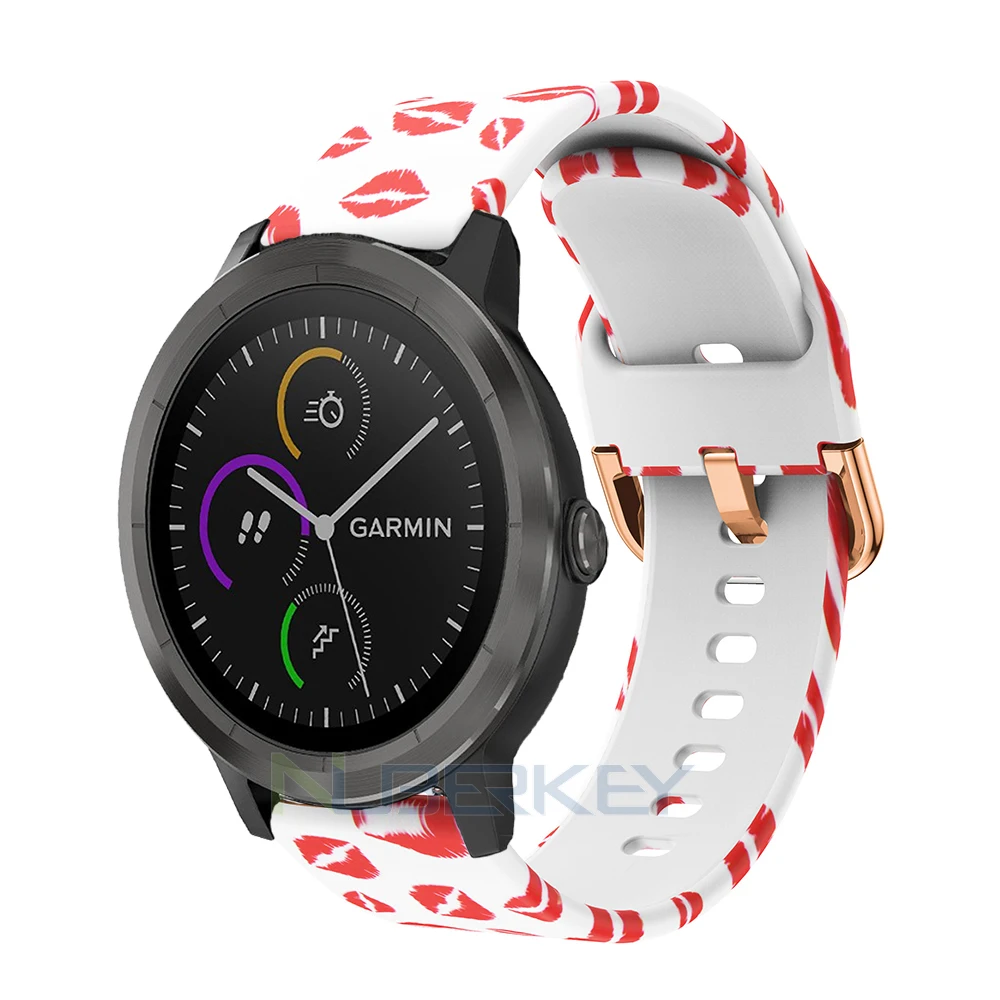 Красочный резиновый мягкий силиконовый ремешок для Garmin Vivoactive3 Vivoactive 3 HR ремешок для смарт-браслета для Forerunner 645 Music band