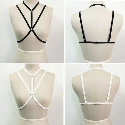 Черный женский бюстгальтер клетка укороченный топ на бретельках сексуальный с