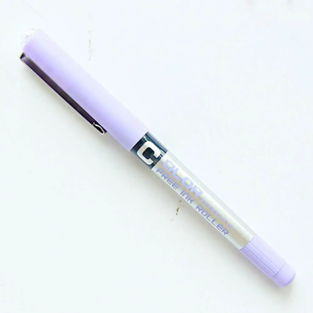 purple Высокое качество, прямая жидкость, шариковая ручка, PVN-159, 0,38 мм, игла, очень тонкая, жидкие чернила, шариковая ручка, для офиса, школы, r20 - Цвет: purple