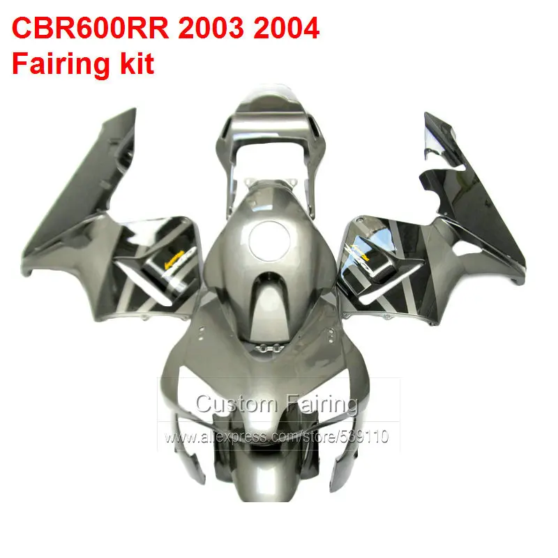 Купить Обтекатели для HONDA CBR600RR 03 04 литья под давлением (серебро и черный)