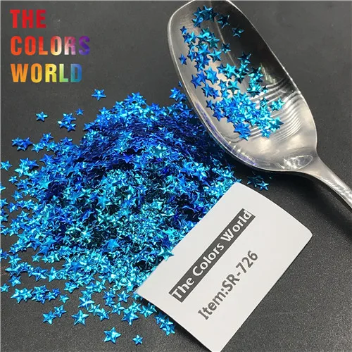 SR-726 200g TCT-346 Chameleon 3D Star Stereoscopic Nail Glitter Nail Art Decoration Face Paint Tattoo Tumblers Crafts Festival Accessories - Цвет: SR-726 200g
