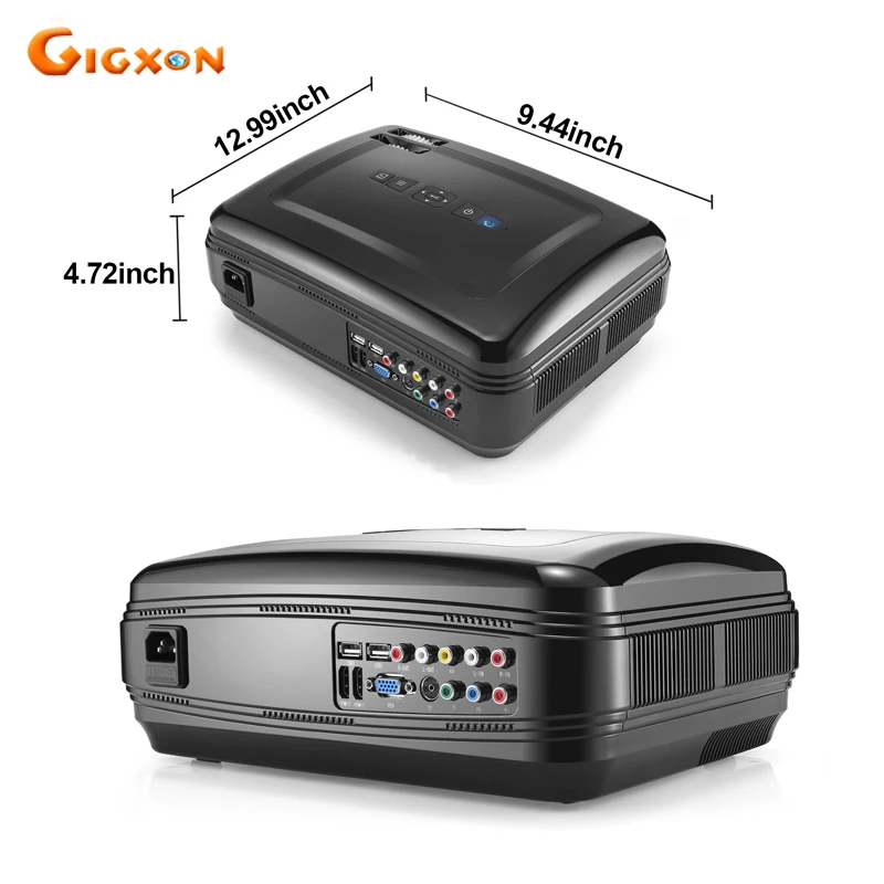 Gigxon G58 Full HD 3200 люменов маленький офис совет бизнес встречи использования 1080P ЖК светодиодный проектор домашний кинотеатр проектор