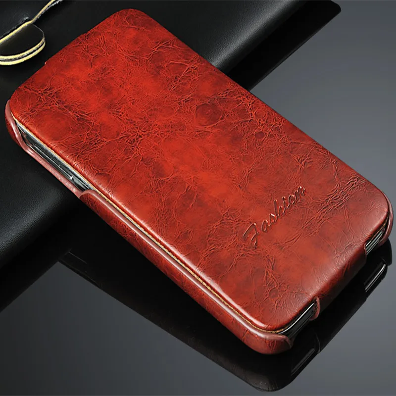 Чехол-книжка из искусственной кожи в стиле ретро с масляной воском для Samsung Galaxy S5