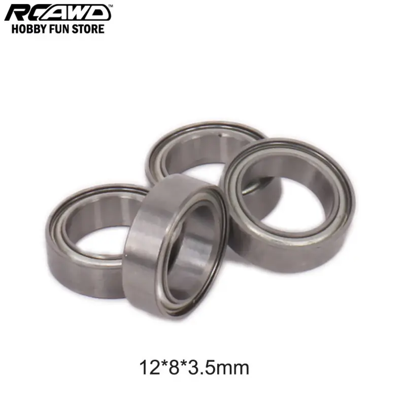 RCAWD HSP 1/16 металлический шарикоподшипник 8*4*3 мм 10*5*4 12*8*3 5 15*10*4 для радиоуправляемого