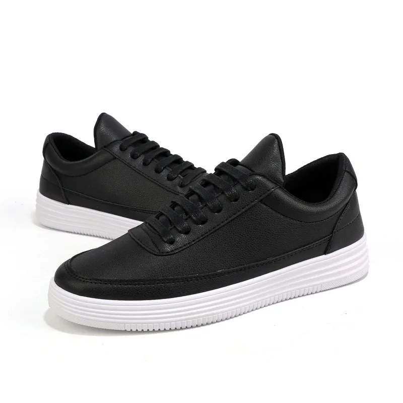 Men PU Shoes Fashion Men's Casual Flats Autumn Sneakers Hombre Deportiva Classic Street Leisure | Обувь