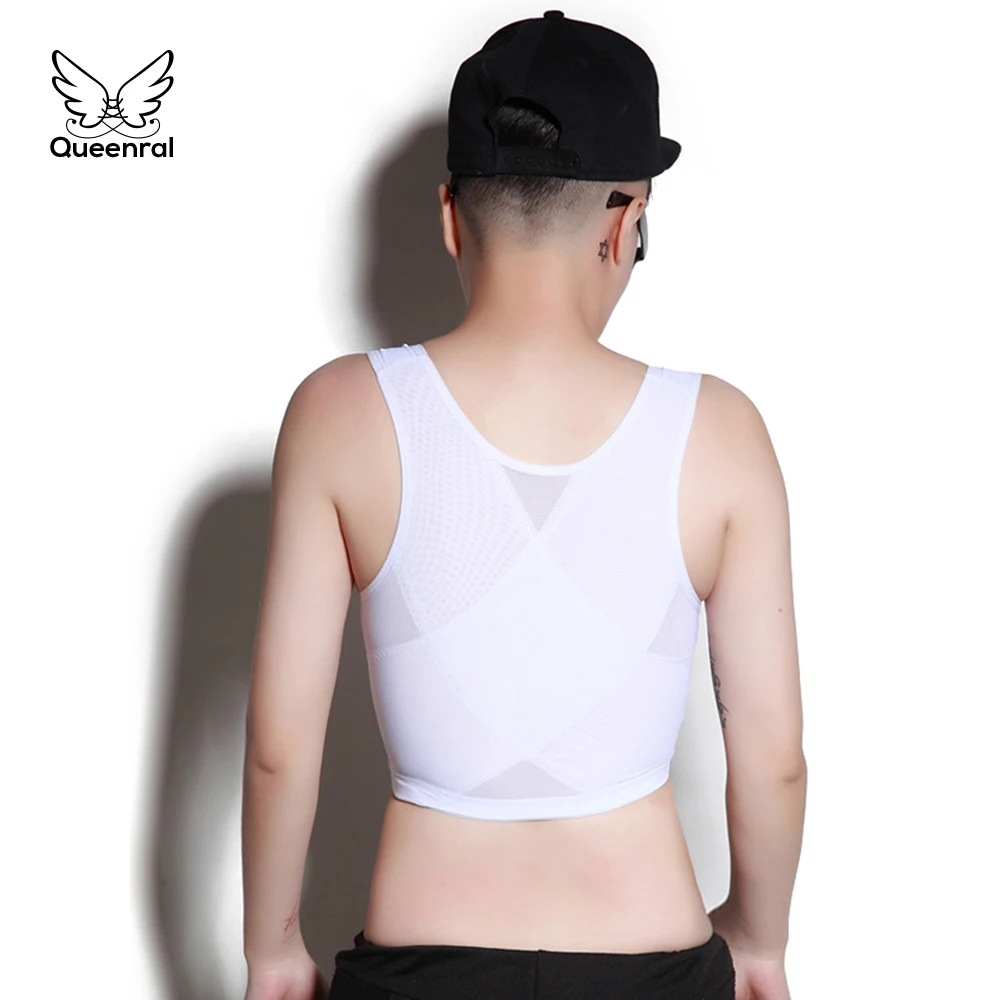 Binder грудь летние однотонные короткие shaper лесбиянки корсет анти Горбунок