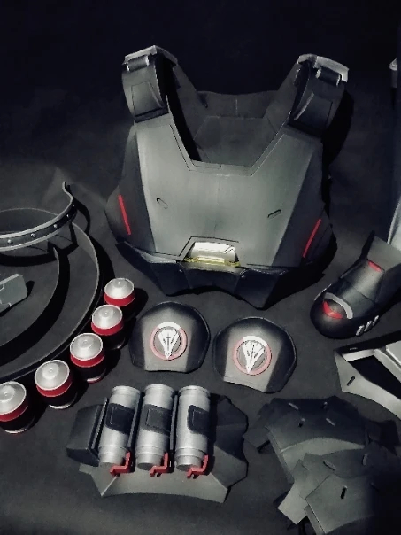 По индивидуальному заказу Overwatch Gabriel жнец кожи Blackwatch Рейес Броня Косплей |