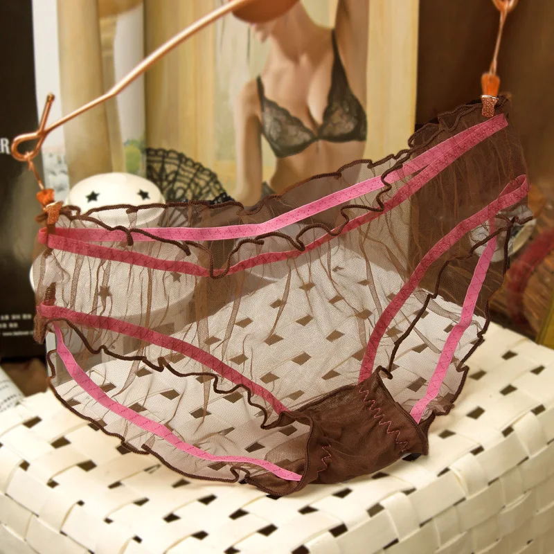 5 шт./лот высококачественные женские сексуальные трусики кружевные прозрачные