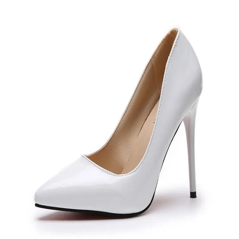 Brand Size 35-44 Shoes Woman High Heels Ladies Shoes 11CM Heels Pumps Women Shoes High Heels Sexy Black Wedding Shoes Stiletto