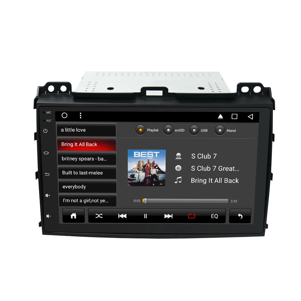 9 &quotHD dvd-плеер автомобиля GPS ГЛОНАСС мультимедиа для Toyota prado120 2002-2009 land cruiser Авто RDS