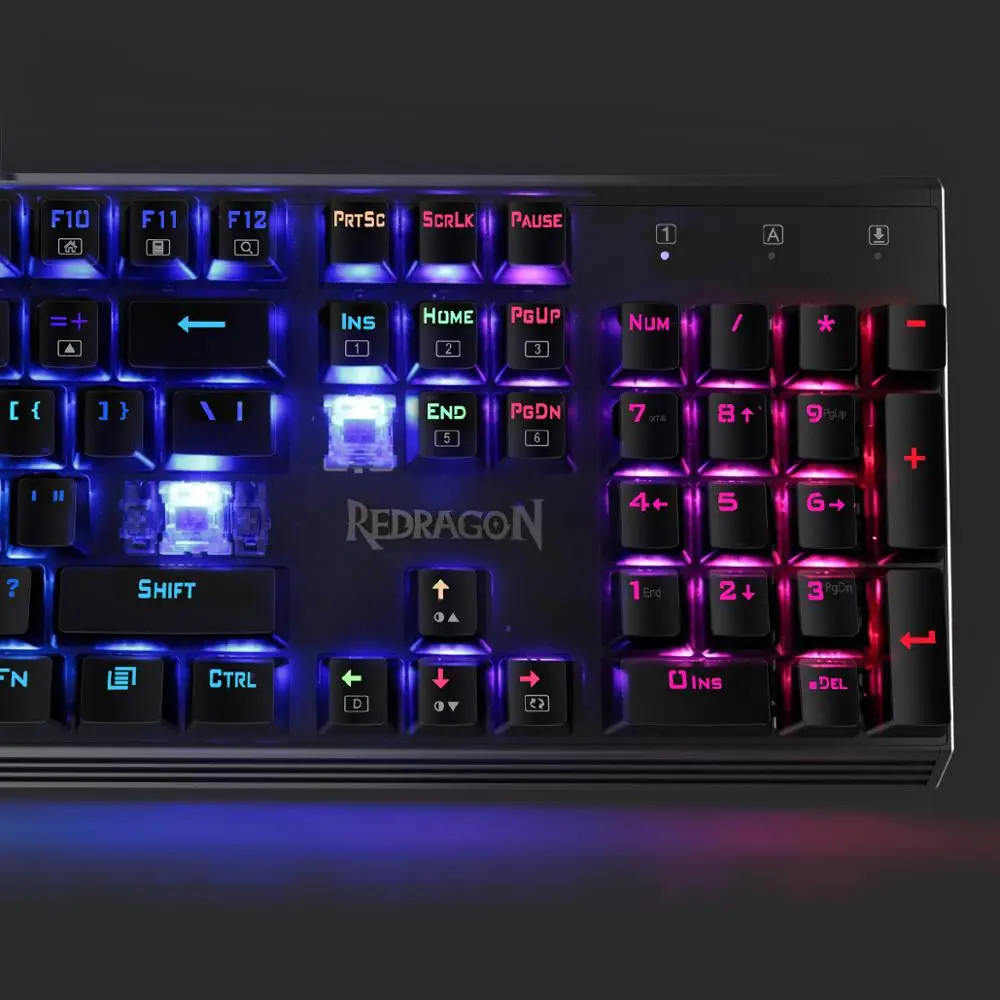 Механическая игровая клавиатура Redragon K570 PARTRYUSA, 104 клавиш, с защитой от привидения, RGB, с подсветкой, синий переключатель, из цельного алюминия