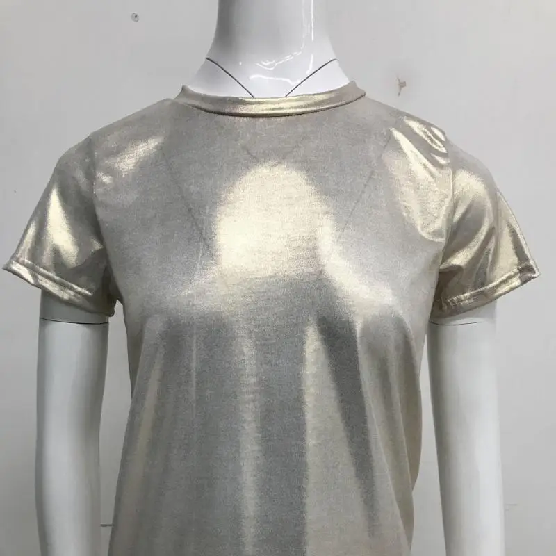 Женские шикарные футболки летние Роскошные с круглым вырезом и коротким рукавом