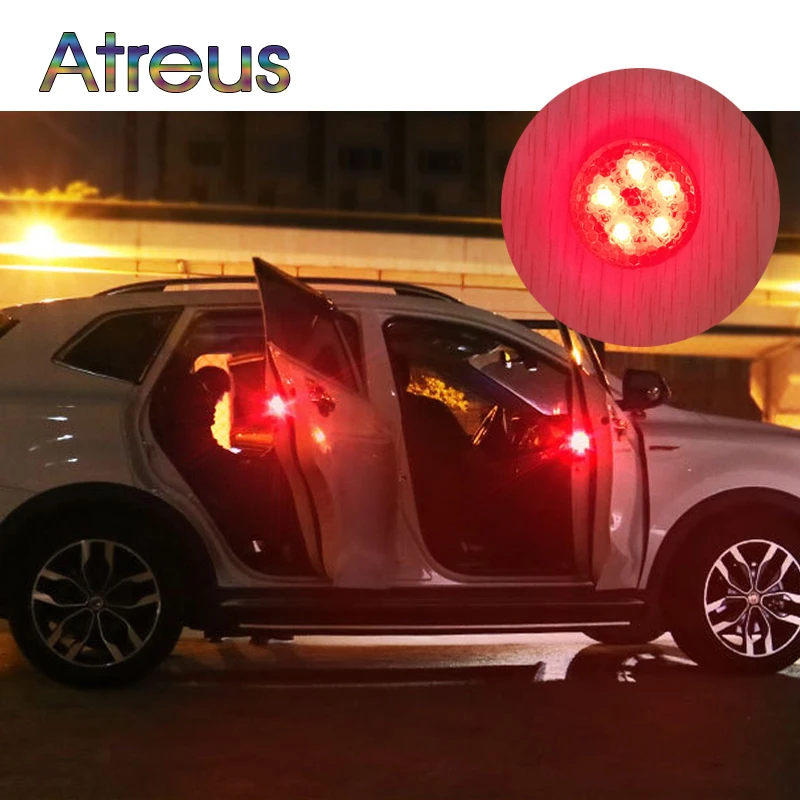 Atreus Новый 2X стробоскопический сигнальный фонарь для автомобильной двери 5