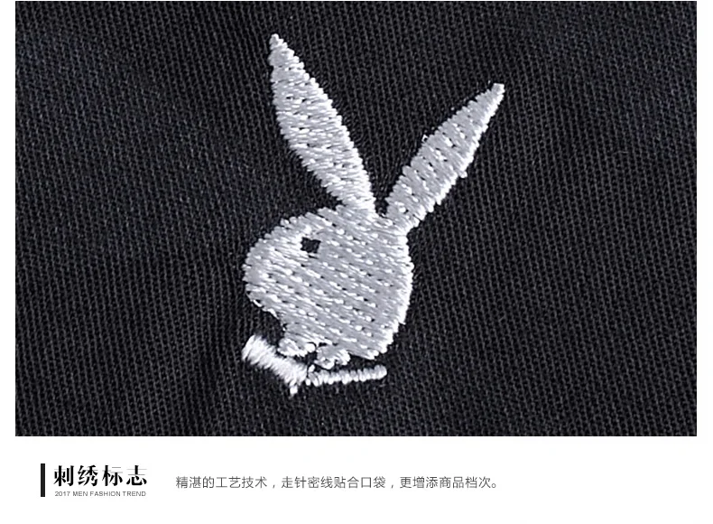PLAYBOY новая Клетчатая Мужская рубашка в горошек с принтом повседневные рубашки с длинными рукавами для мужчин облегающие мужские рубашки