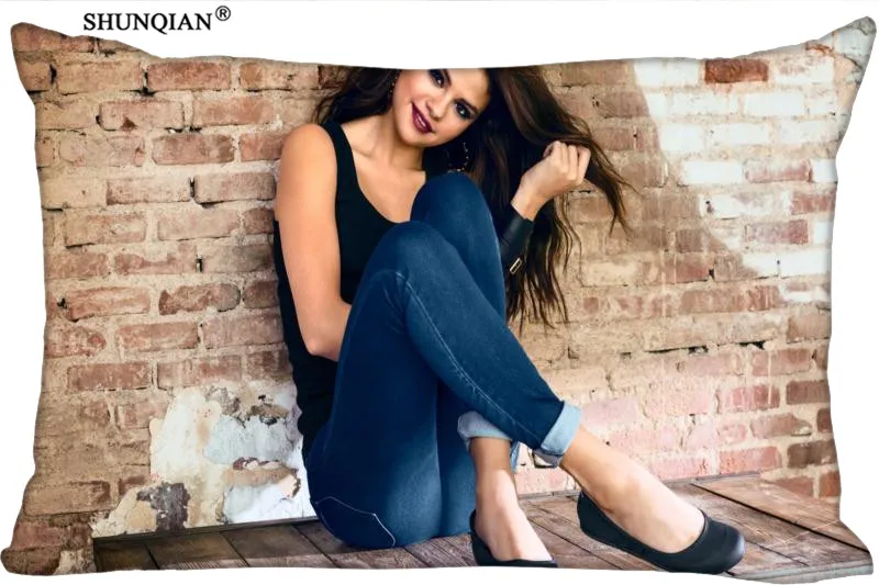 Горячая Распродажа больше размеров на заказ Наволочка Чехол Selena Gomez