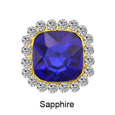sapphire Камень 10 мм Кристалл страз квадратной формы Швейные Стразы для украшения платья Стразы Ремесло пришить стразы для одежды - Цвет: sapphire