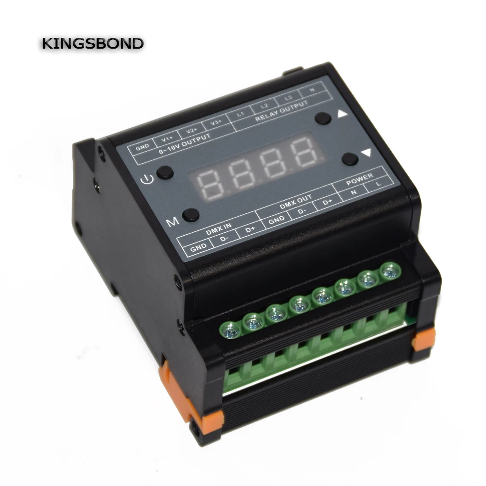 DMX303 AC110V 220V трехканальный диммер 3 канала питания 0 10 в выходной сигнал для