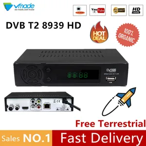 Vmade DVB-T2 8939 Full HD 1080P T2 в наземном приемнике цифровая коробка поддержка Youtube,PVR с сетевым RJ45 телеприставка
