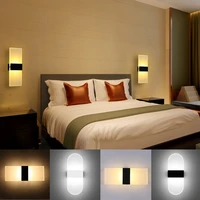 creative simplicity led wall lamp piano keys push button wall light for living room bathroom bedroom light luminaire 85 265v