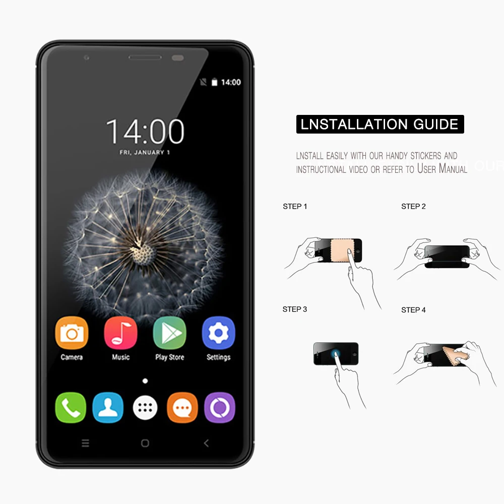2 шт 2.5D 0,26 мм 9H Закаленное стекло Защитная пленка для экрана Oukitel U7/U7 Max/U7 Plus/U7 Pro Бесплатные инструменты