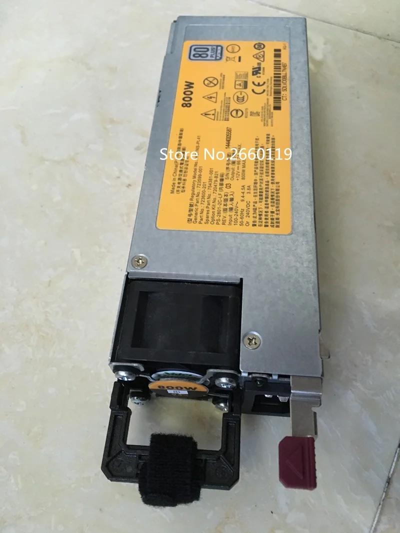 Блок питания для сервера 380G9 DPS 800AB 11 A 720479 B21 723599 001 754381 800 Вт полностью
