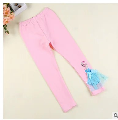 pants no fleece-5 Штаны для малышей, коллекция года, флисовые детские штаны-колокольчики, весенние леггинсы для девочек с героями мультфильмов Анна, Эльза, София, принцесса, штаны с вышивкой - Цвет: pants no fleece-5