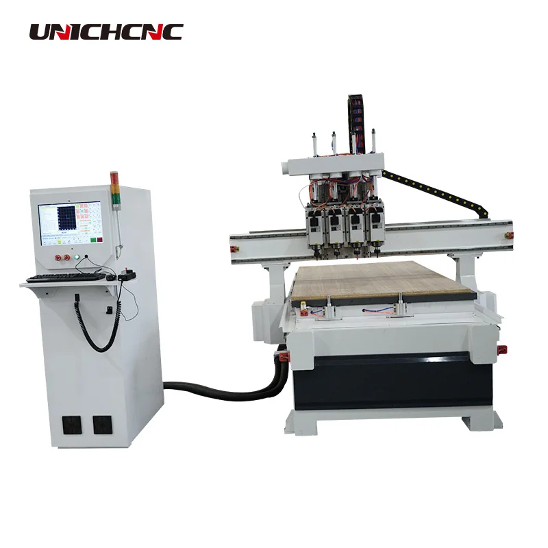 Jinan Unichcnc CNC 4 осевой деревообрабатывающий фрезерный станок|Фрезы по дереву| |