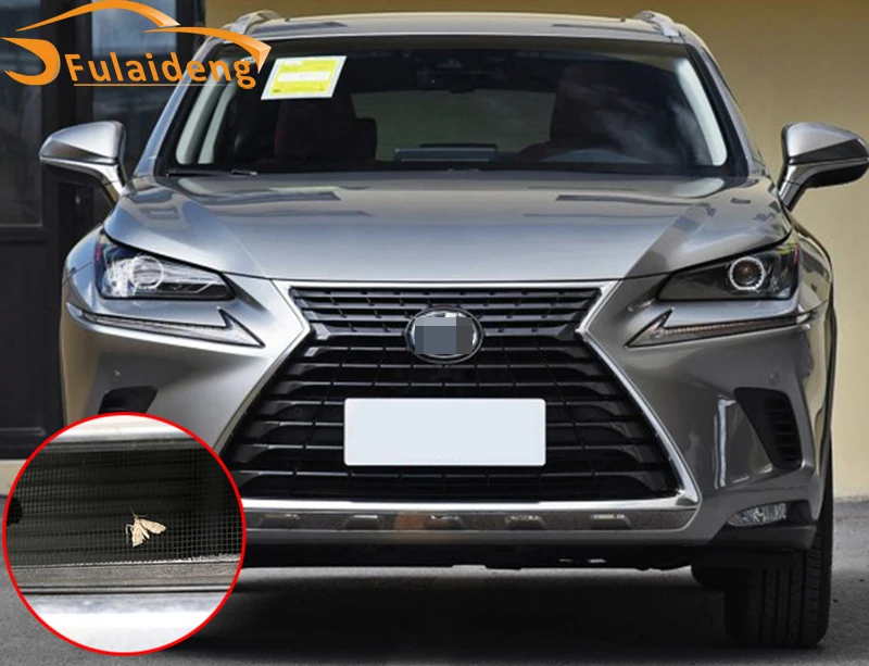 4 предмета в комплекте, для Lexus NX300 NX200 NX300h из нержавеющей стали машины, помещается на переднюю решетку, защита от насекомых защита автомобиля Средства для укладки волос