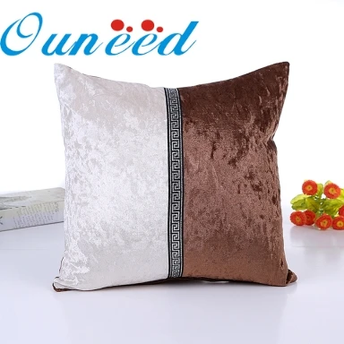 Ouneed 45x45 см счастливый высокое качество красота дома De Coussin семь видов фарфоровый чехол для подушки кафе домашний декор Чехлы для подушек - Цвет: Coffee
