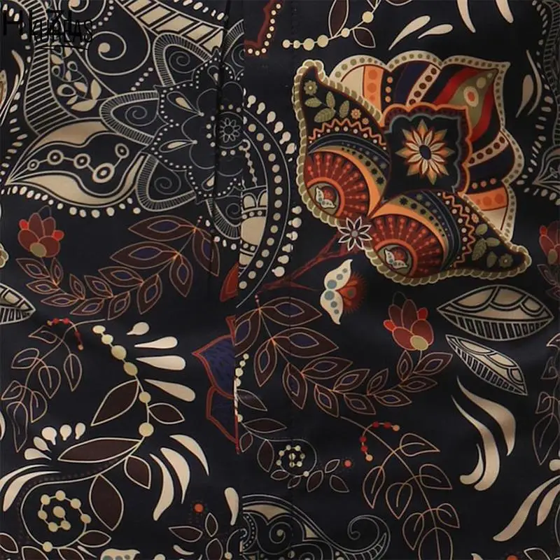 Традиционные Дашики мужские рубашки с цветами африканская одежда повседневная