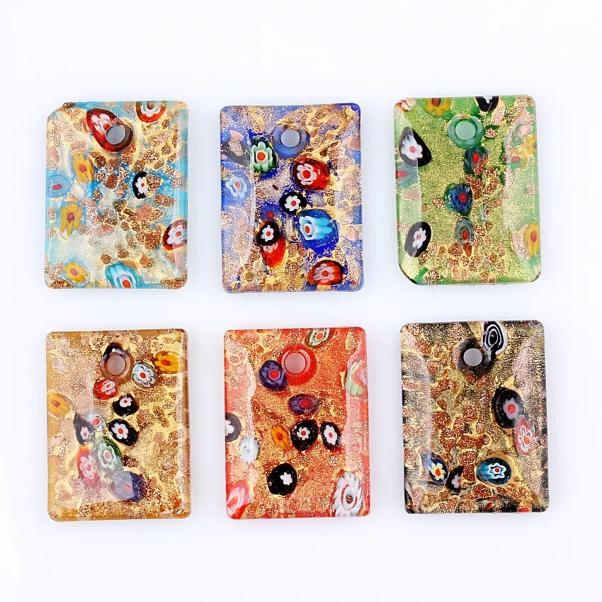 

Qianbei New 6pcs Square Pattern 3d Shape Pendant Necklace Pendant Decorative Restoring Suitable for Christmas Gift