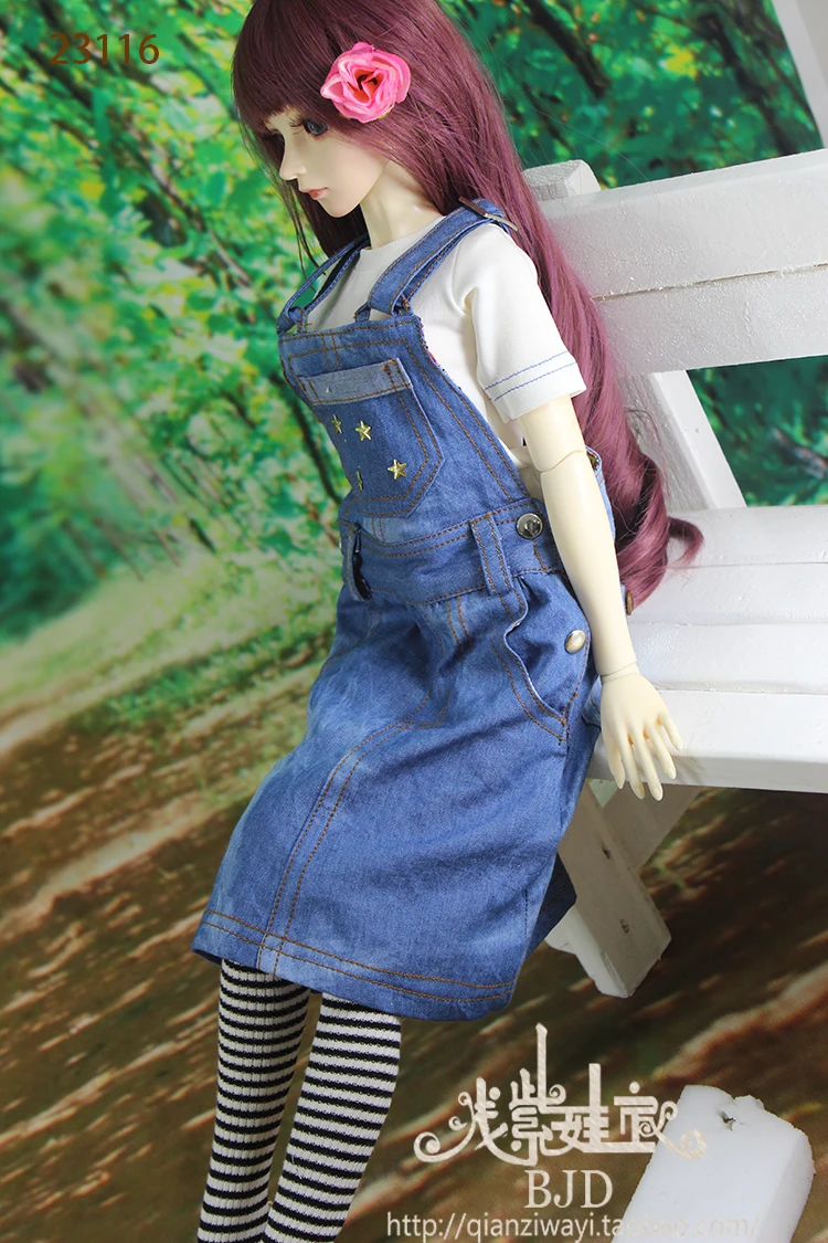 1/6 1/4 1/3 scale BJD clothing accessories T-shirt+Denim skirt set for BJD/SD doll Not included shoes wig 1541 | Игрушки и хобби