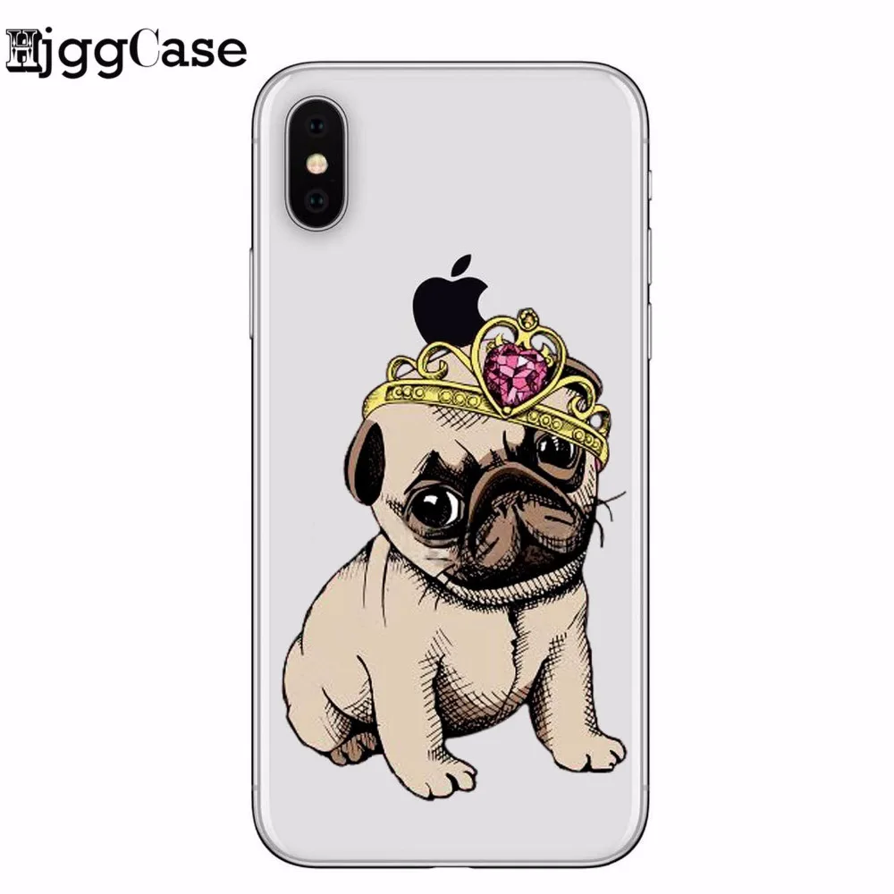 Мягкий чехол для телефона iphone 6 с милой мультяшной собакой защитная задняя крышка