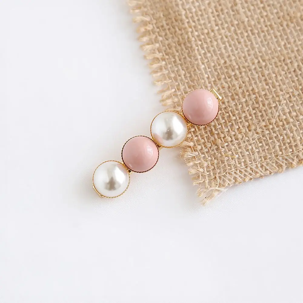 

Hot Fashion Half Pearl Hair Clip for Women Elegant Bangs Clip Korean Design Side Clip Barrette Hairpin Hair Styling Accessories