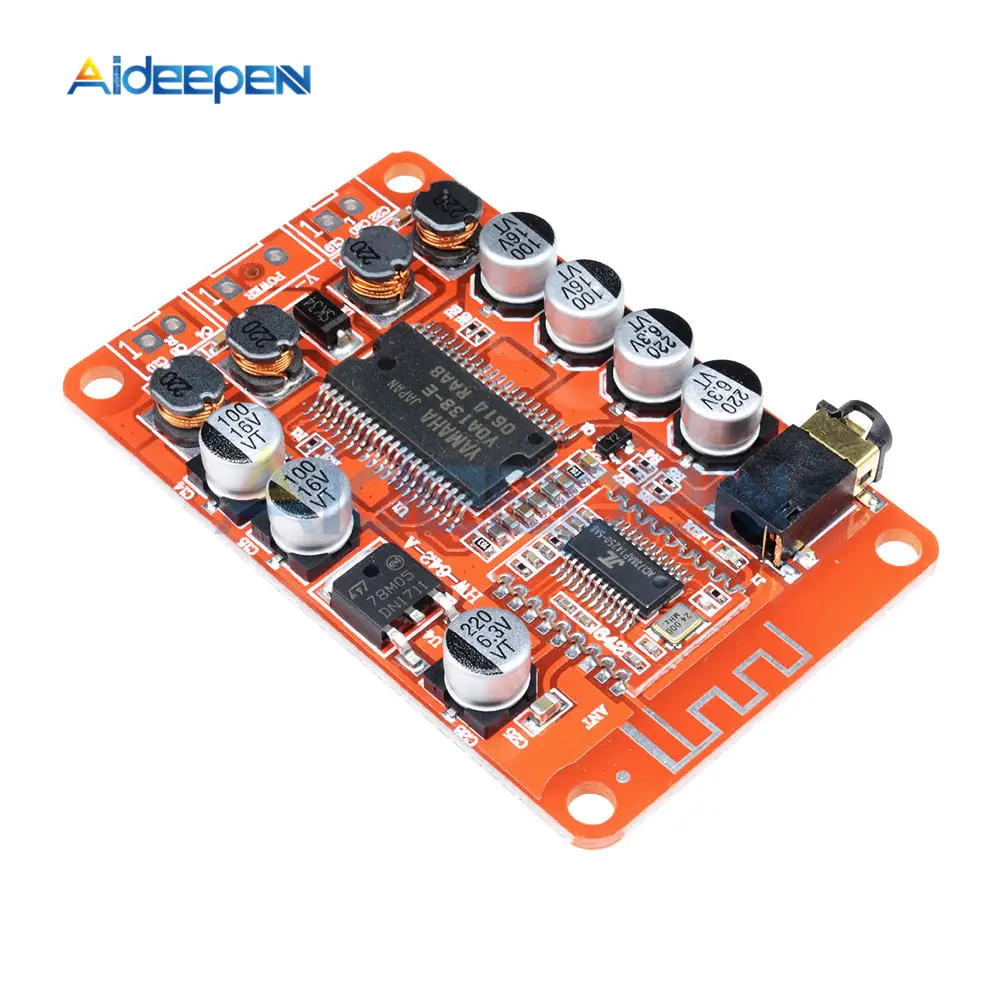 Цифровой аудио усилитель YDA138 плата модуля DC 12 В 2 А Bluetooth класс D 2*15 Вт стерео