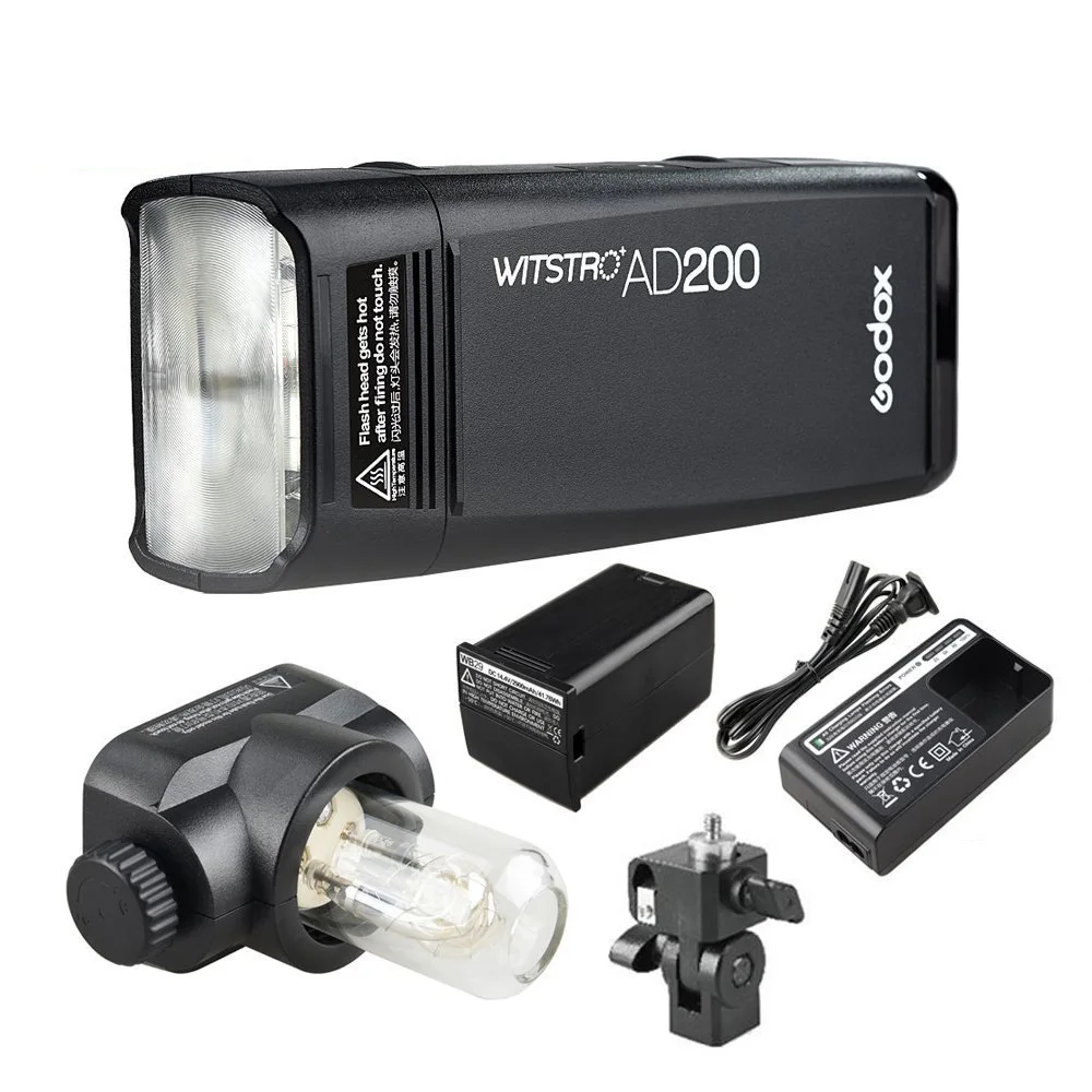 Godox AD200 TTL 2 4G Вспышка для фотокамер Speedlite HSS 1/8000 сек карманная вспышка светильник с