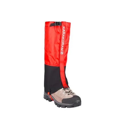 Red KARAKORAM, для мужчин/женщин/детей, для пеших прогулок, альпинизма, охоты, рыбалки, снега, водонепроницаемые леггинсы, гетры, одна пара - Цвет: Red